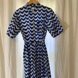 NWOT Uniqlo Merimekko linen blend shirt dress